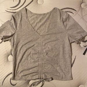 Grey scrunched shirt | NEVER WORN